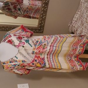 JOHNNY WAS embroidered tunic, NWT